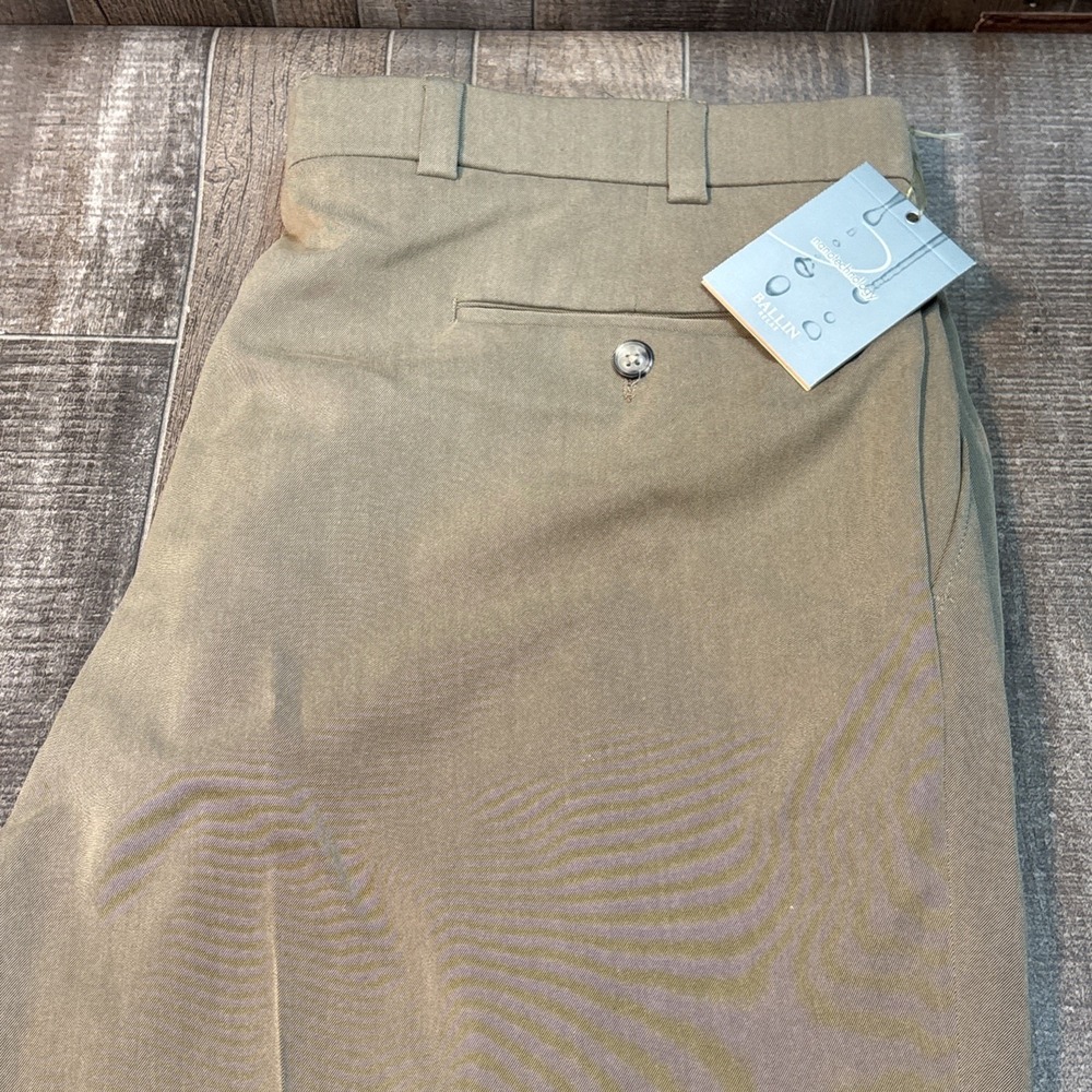 Ballin Relax Men's Comfort-Ease Dress Pants‎ Size 40 Khaki NW